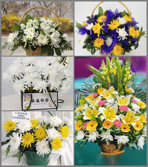 广东广州市花都区赤坭镇剑岭村白事提篮配送